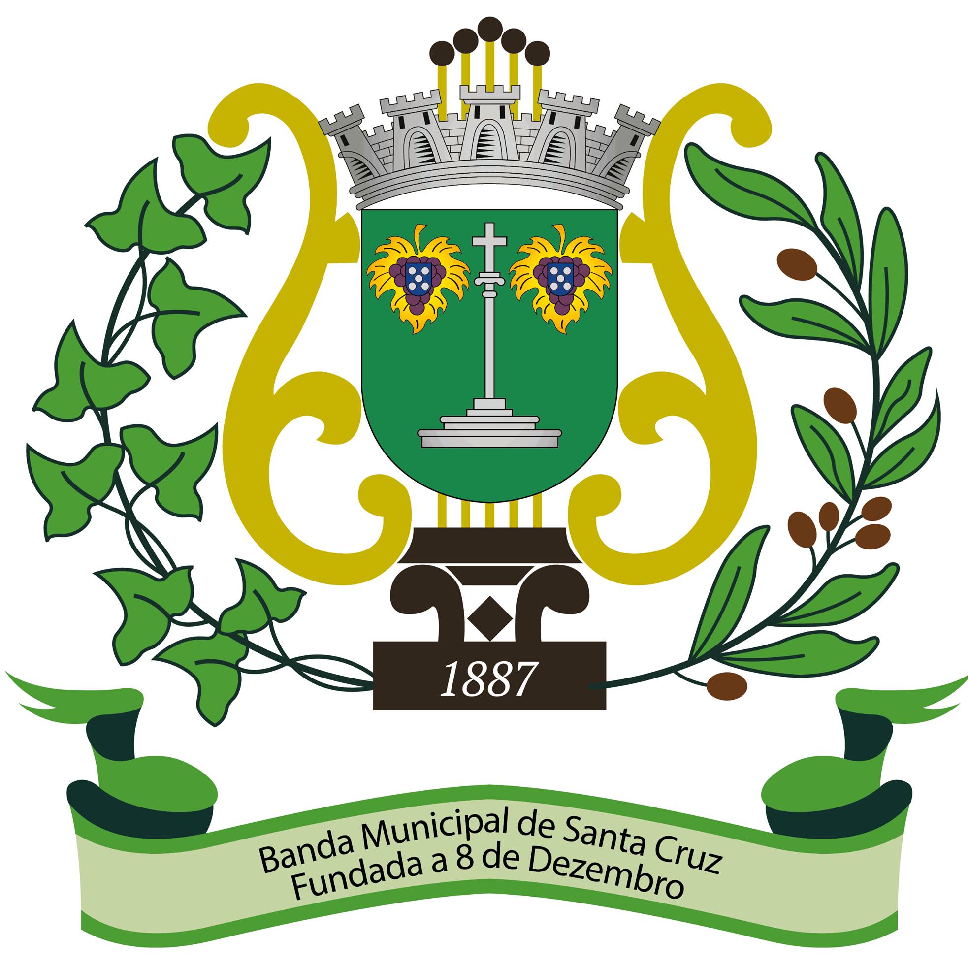 Associação da Banda Municipal de Santa Cruz logótipo