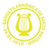 Banda Filarmónica de Santo António BFSA logótipo